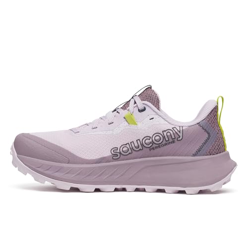 Saucony Women's Peregrine 15 Sneaker, Bloom/Quail, 8
