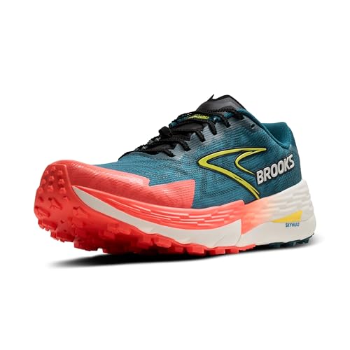 Brooks Men's Catamount 4 Speed Trail Running Shoe - Legion Blue/Celestial/Flame - 10.5 Medium