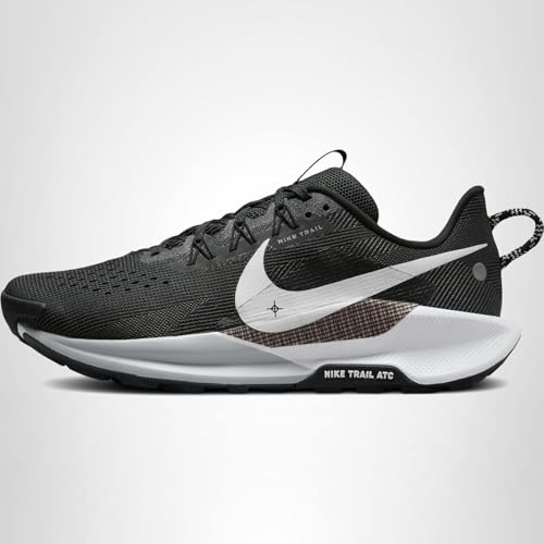 Nike Men's Pegasus Trail 5 Black/White/Anthracite/Wolf Grey 9.5 Medium