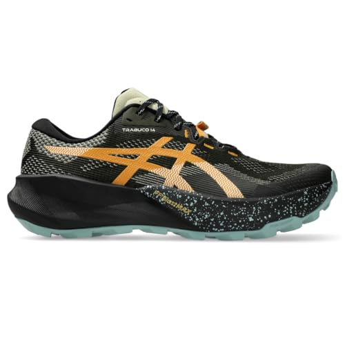 ASICS Men's Trabuco 14 Running Shoes, 13, Vintage Khaki/Black