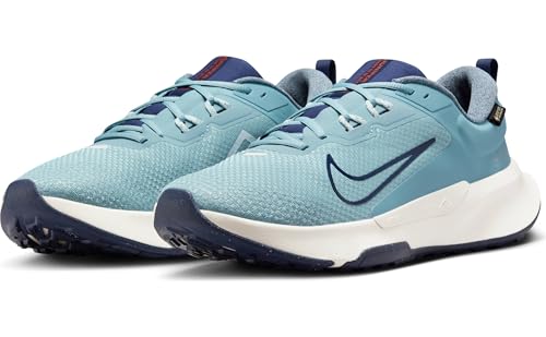 Nike Juniper Trail 2 GTX V2 Mens Running Trainers HM9734 Sneakers Shoes (UK 10.5 US 11.5 EU 45.5, Denim Turquoise Midnight Navy 402)