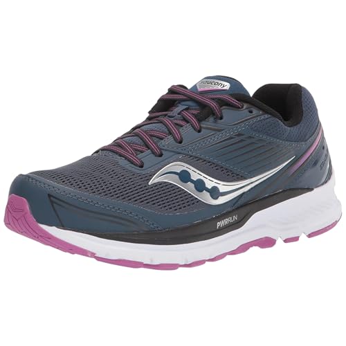 Saucony Women's Echelon 8 Running Shoe, Space-Razzle, 5.5 Medium