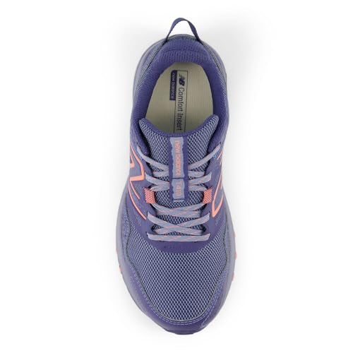 New Balance Women's 410 V8 Trail Running Shoe, Dream State/Sunfade Red/Dusk Shower, 6 M