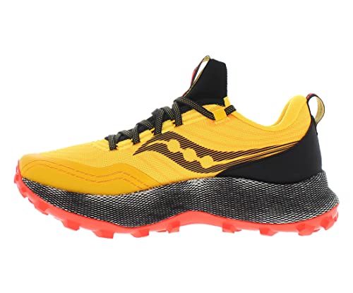 Saucony Mens Endorphin Trail Lugged Sole Hiking Shoes Orange 13 Medium (D)