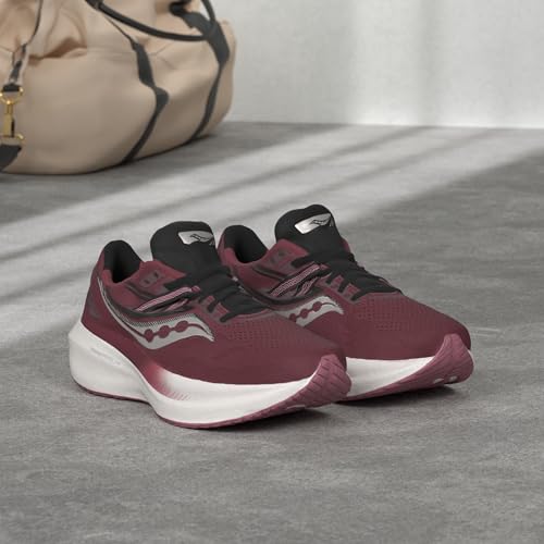 Saucony Women's Triumph 20 Sneaker, Sundown/Rose, 10