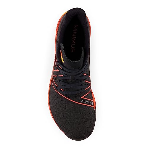 New Balance Men's Minimus TR BOA V1 Cross Trainer, Blacktop/Blaze Orange, 10.5 M