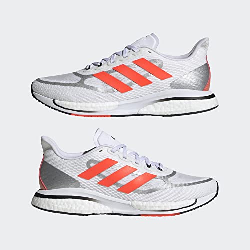 Adidas Women's Supernova Running Shoe, White/Solar Red/Black, 6