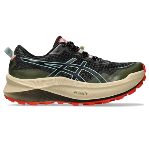 ASICS Men's Trabuco Max 3 Running Shoes, 7, Black/Smoke Blue