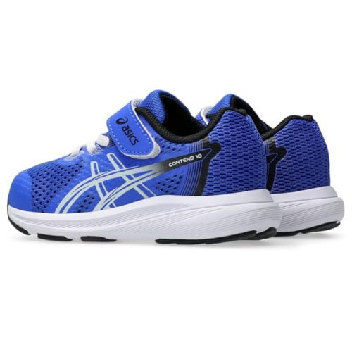 ASICS Kid's Contend 10 TS Running Shoes, K5, NEON Blue/White