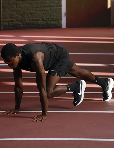 Nike Men's Revolution 8 Road Running Shoes, Black/White-Black, 8