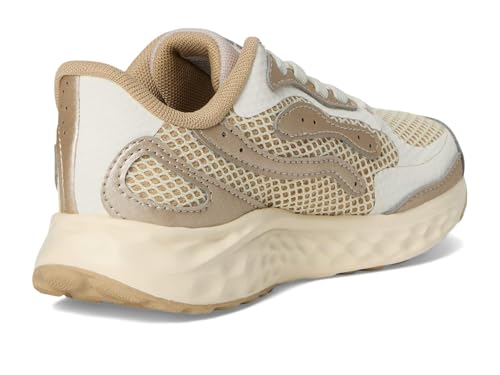 New Balance Kid's Fresh Foam Arishi Lux V1 Bungee Running Shoe, Angora/Incense/Sea Salt, 1 M Little Kid