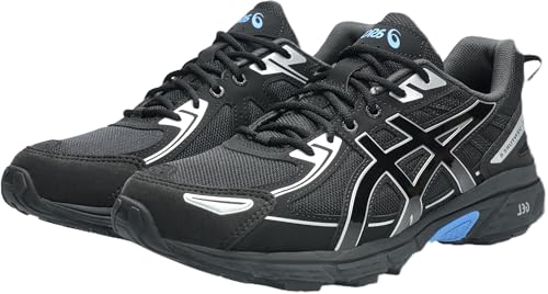 ASICS Men's Gel-Venture 6Sneaker, Black Blue Coast, 9.5 US