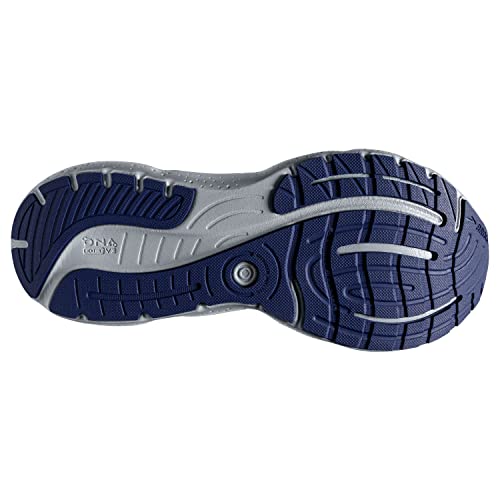 Brooks Men’s Glycerin StealthFit 20 Neutral Running Shoe - Oyster/Alloy/Blue Depths - 7 Medium
