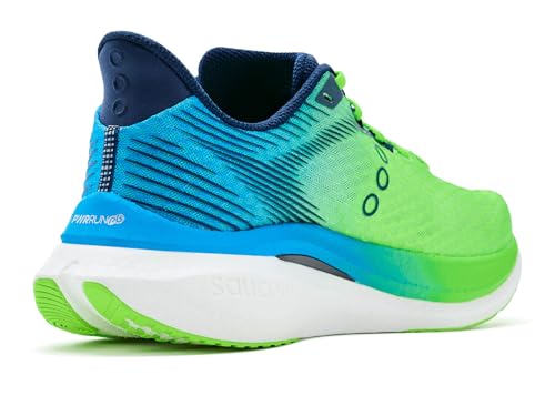Saucony Men's Endorphin Speed 5 Sneaker, Slime/Cobalt, 10.5