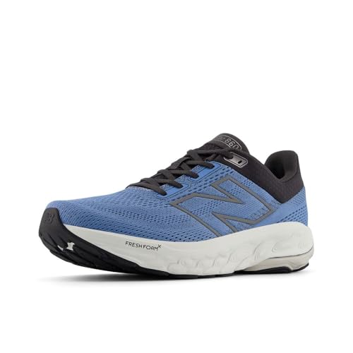 New Balance Men's Fresh Foam X 860 V14 Running Shoe, Blue Laguna/Black Cement/Grey Matter, 9.5 M
