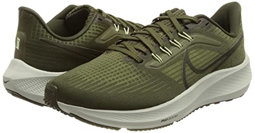 Nike Men's Air Zoom Pegasus Sneaker, Cargo Khaki Sequoia Pilgrim Honeydew, 12 US