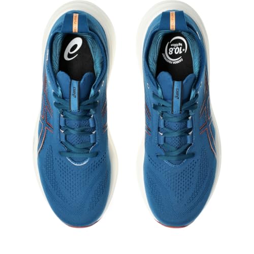 ASICS Men's Gel-Nimbus 26 Running Shoes, 11.5, Rich Navy/Faded Orange
