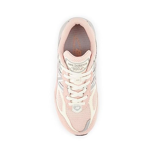New Balance Kid's 990 V6 Lace-Up Sneaker, Pink Haze/White, 6.5 M Big Kid