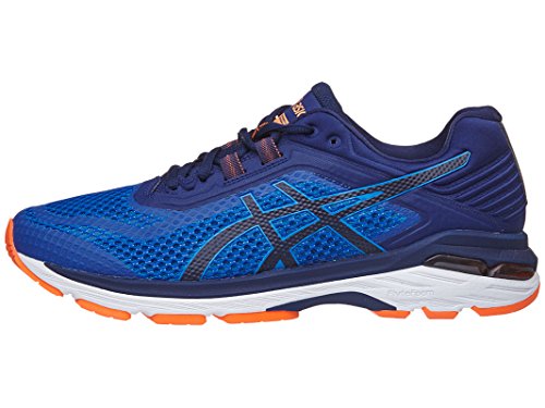 ASICS GT-2000 6 Men's Running Shoe, Imperial/Indigo Blue/Shocking Orange, 13 W US