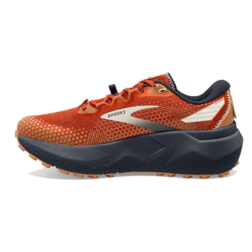 Brooks Men’s Caldera 6 Trail Running Shoe - Rooibos/Biscuit/Peacoat - 7.5 Medium