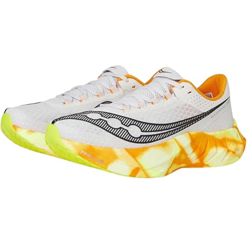 Saucony Men's Endorphin Pro 4 Sneaker, Fog/Peel, 11