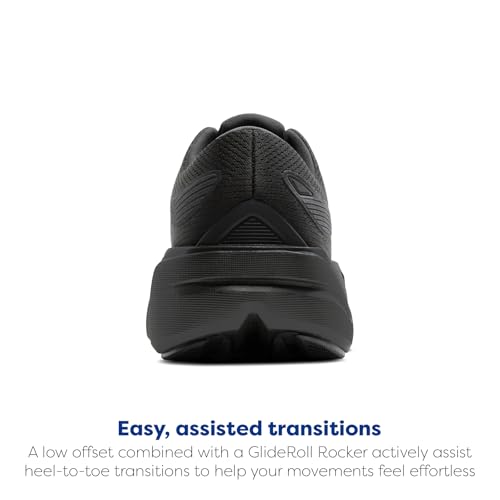 Brooks Men’s Ghost Max 3 Neutral Running & Walking Shoe - Black/Black/Ebony - 9 Wide