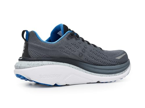 Saucony Men's Hurricane 25 Sneaker, Shadow/Black, 10.5