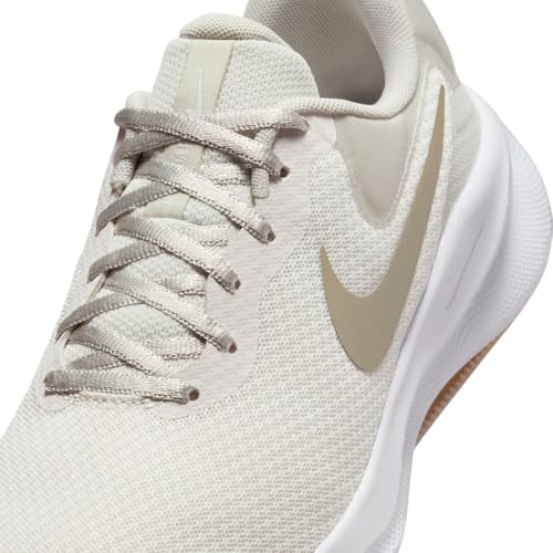Nike Revolution 7 Women's Road Running Shoes (FB2208-010, Phantom/Light Bone/White/Neutral Olive) Size 10