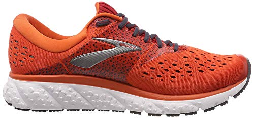 Brooks Women's Glycerin 16 Running Shoes, Orange Red Ebony 807, 8
