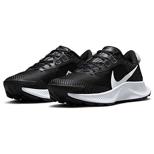 Nike Women's Pegasus Trail 3 Trainers, Black Pure Platinum Dk Smoke Grey, 8.5 Women