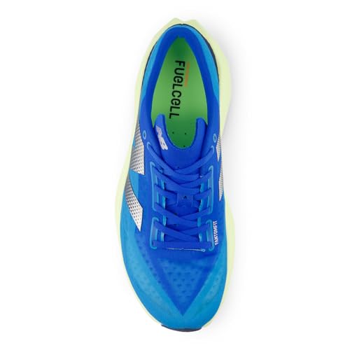 New Balance Men's FuelCell Rebel V4 Running Shoe, Spice Blue/Limelight/Blue Oasis, 14 M