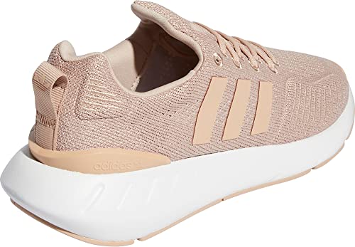 Adidas Women's Athletic Active Lifestyle Run Shoes Swift Run 22 W, Ash Pearl White, 7
