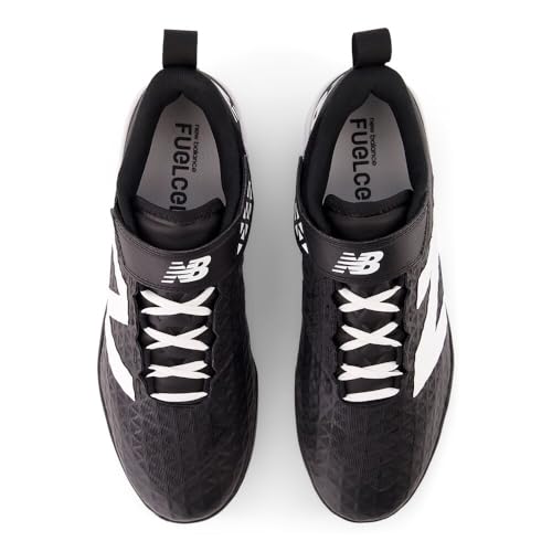 New Balance Men's FuelCell 4040 V8 Metal Baseball Shoe, Black/White, 9 M