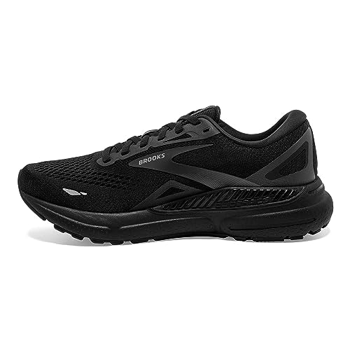 Brooks Men’s Adrenaline GTS 23 Supportive Running Shoe - Black/Black/Ebony - 9.5 Medium