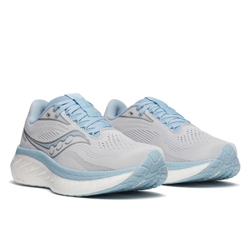 Saucony Women's Ride 18 Sneaker, Cloud/Dream, 10