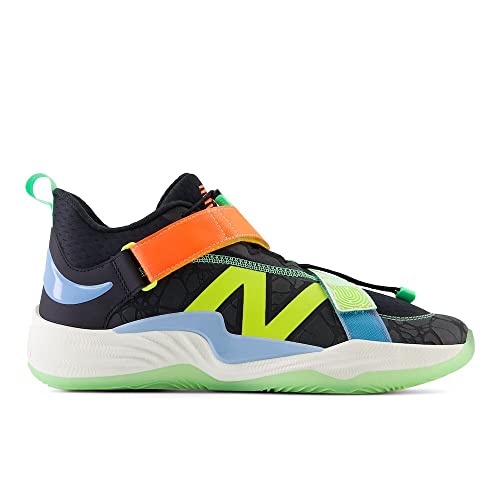 New Balance Unisex FuelCell Lindor V2 Turf Baseball Shoe,Black/Neon Dragonfly/Electric Jade,Men 11 / Women 12.5