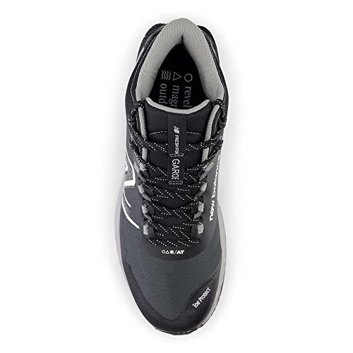 New Balance Men's Fresh Foam Garoe Mid V1 Trail Running Shoe, Blacktop/Shadow Grey/Sea Salt, 7.5 M