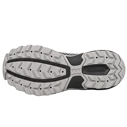 Saucony Men's Excursion TR15 Trail Running Shoe, Black/Shadow, 10 Wide