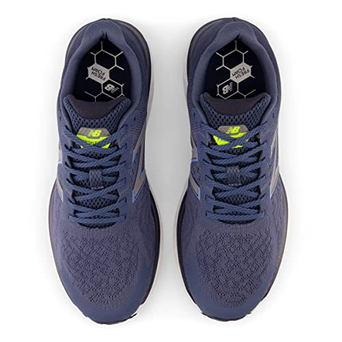 New Balance mens 680 V7 Running Shoe 10 X-Wide Navy/Yellow