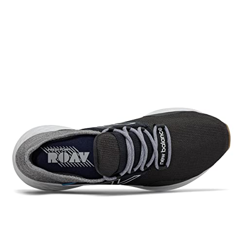New Balance Men's Fresh Foam Roav V1 Sneaker, Black/Light Aluminum, 10.5