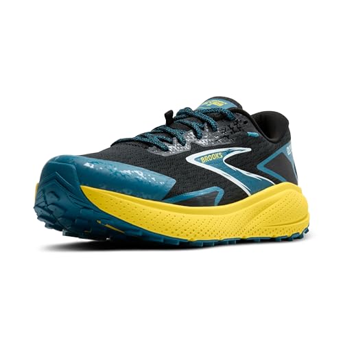 Brooks Men’s Divide 5 Trail Running Shoe - Black/Celestial/Quince - 10 Medium