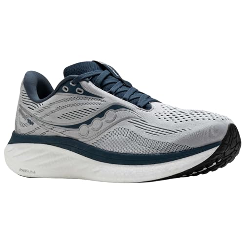 Saucony Men's Ride 18 Sneaker, Cloud/Dusk, 7