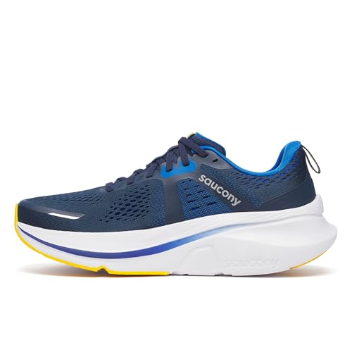 Saucony Men's Guide 18 Sneaker, Navy/Skydiver, 9.5