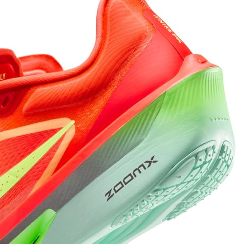 Nike Zoom Fly 6 Women's Road Racing Shoes (FN8455-601, Bright Crimson/Lime Blast/Mint Foam/Cave Purple) Size 7