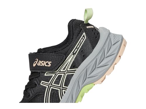 ASICS, Unisex Kids, Gel-Venture 9 Pre-School (Toddler/Little Kid), Black/Whisper Green, 2 Medium, Little Kid