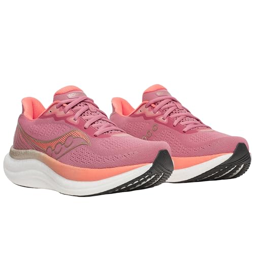 Saucony, Women, Triumph 23, Mauve/Black, 8, Medium