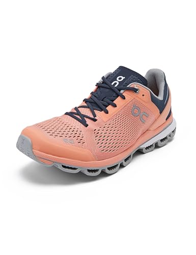 ON Running Women's Cloudsurfer Sneaker Coral Navy 7