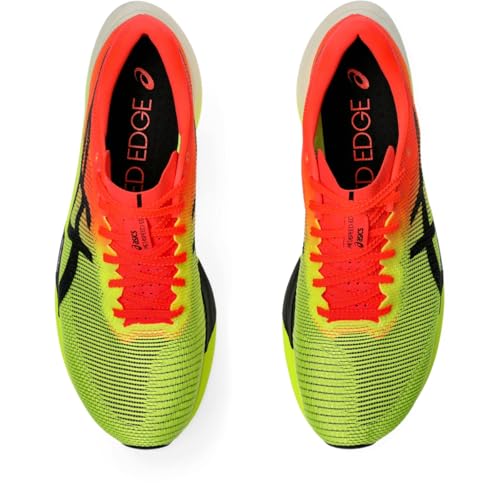 ASICS Unisex METASPEED Edge Running Shoes, 11.5M / 13W, Safety Yellow/Black