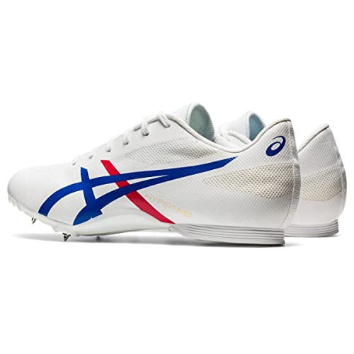 ASICS Unisex Hyper MD 7 Track & Field Shoes, 13, WHITE/CLASSIC RED