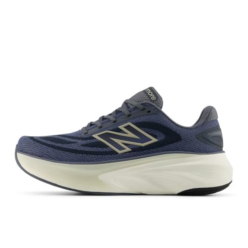 New Balance Men's Fresh Foam X More V6 Running Shoe, Graphite/Vintage Indigo, 10.5